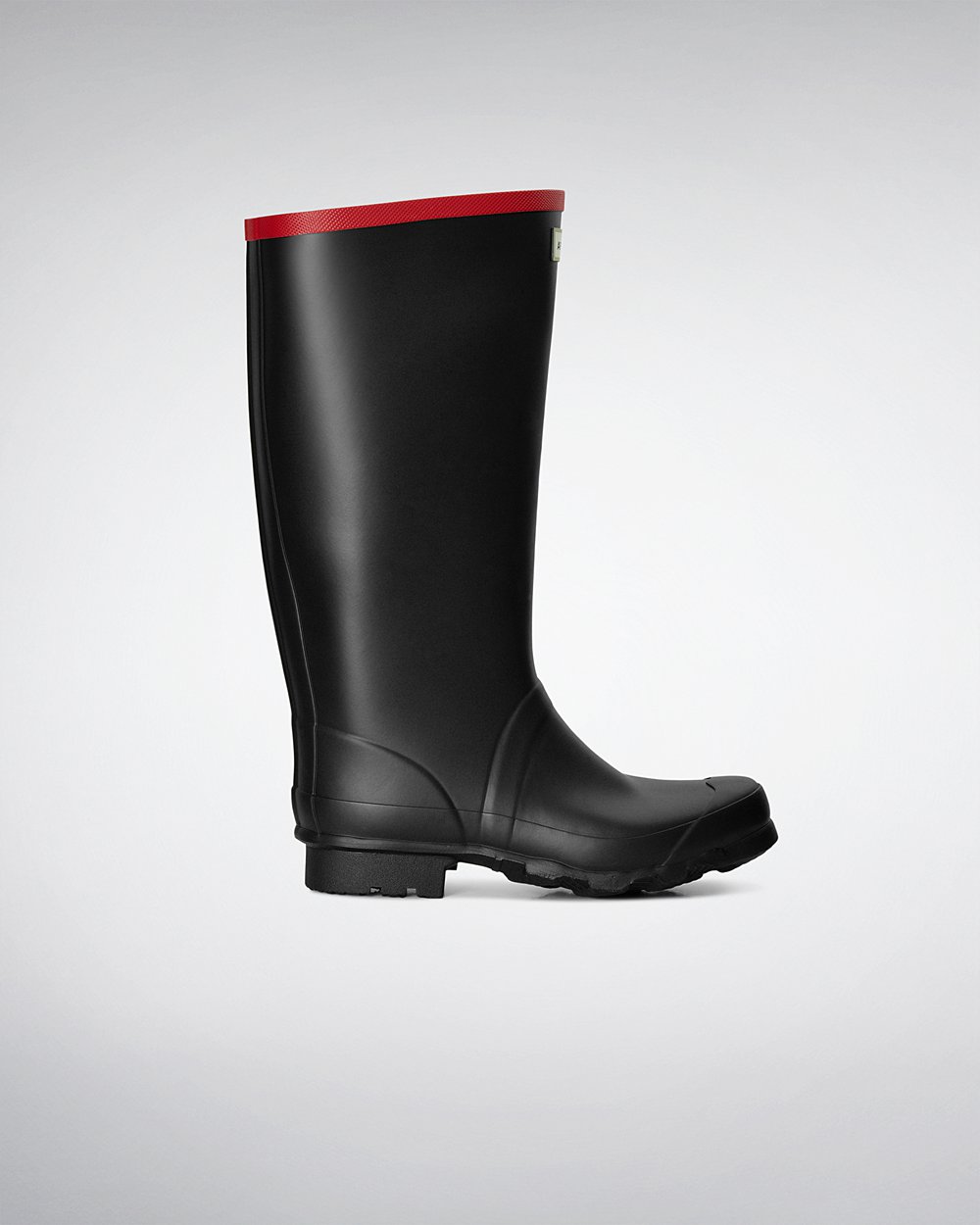 Womens Hunter Tall Rain Boots Black - Argyll Full Knee - 0817529-LQ